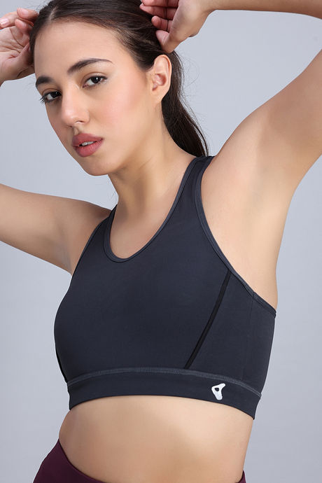 Zelocity  Medium Impact Quick Dry Sports Bra - Black Beauty — image 5